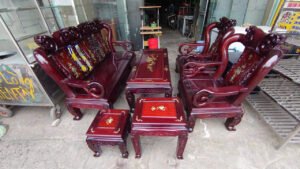 salon gỗ gụ 6 món thanh lý giá rẻ tại tphcm
