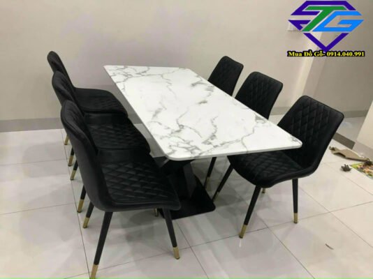 thu mua bàn ghế ăn gia đình mặt đá