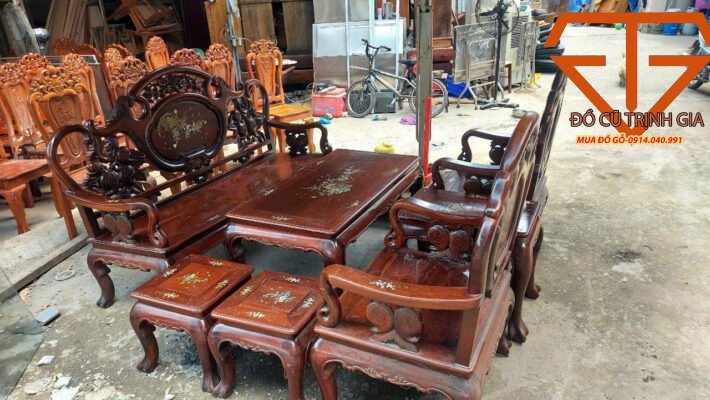 thu mua bàn ghế gõ đỏ xưa