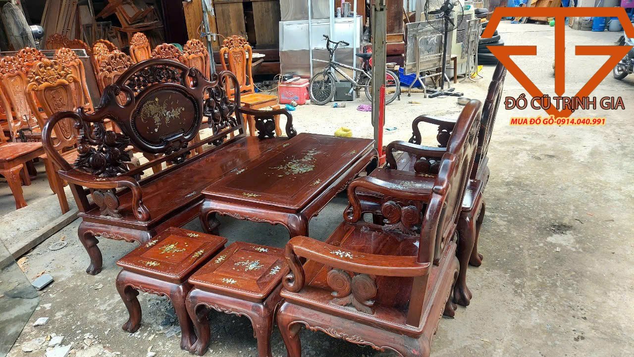 thu mua bàn ghế gõ đỏ xưa