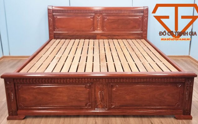 giường gỗ căm xe 1m6