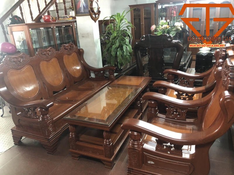 bàn ghế gỗ căm xe