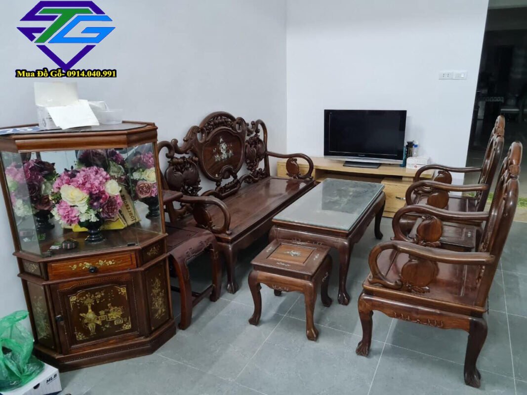 thu mua bàn ghế gõ đỏ giá cao tại tphcm