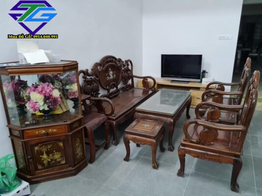 thu mua bàn ghế gõ đỏ giá cao tại tphcm