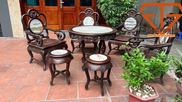thu mua bàn ghế trắc kiểu lối xưa