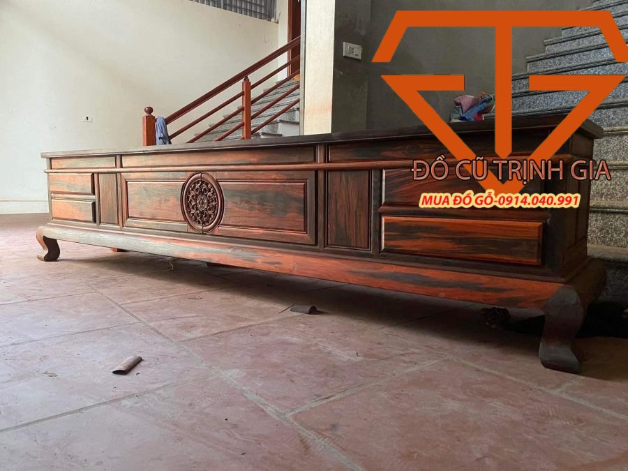 thu mua kệ ti vi gỗ trắc