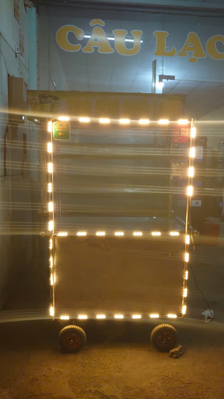 Xe bán nước inox 1m - Ảnh 2