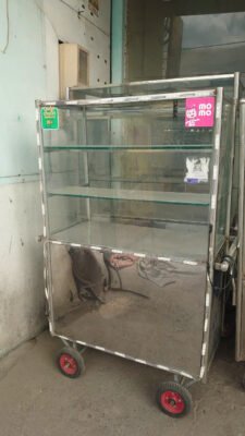 xe bán nước inox 1m