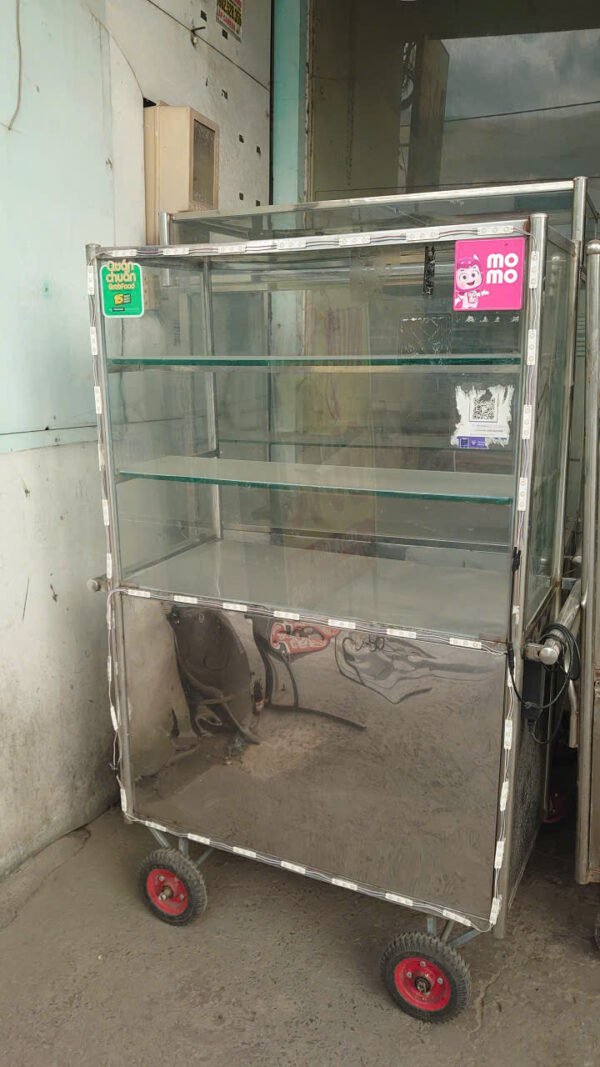 xe bán nước inox 1m