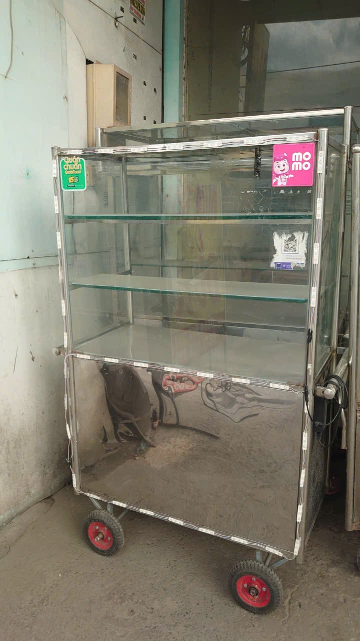 xe bán nước inox 1m