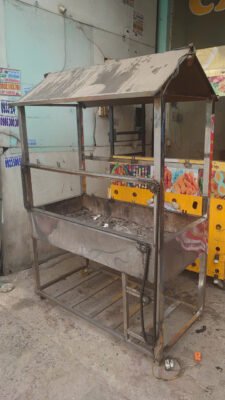 xe quay gà vịt 10 xiên thanh lý tại tphcm